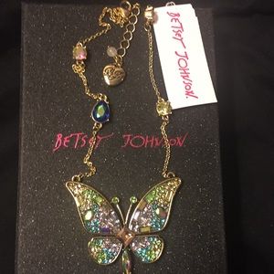 Betsey Johnson Butterfly Necklace 
